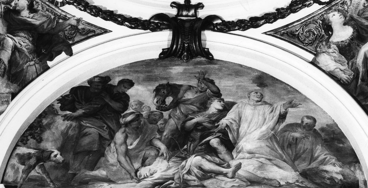 Pier Dandini - San Bernardo soccorre il fratello Gherardo ferito, Firenze